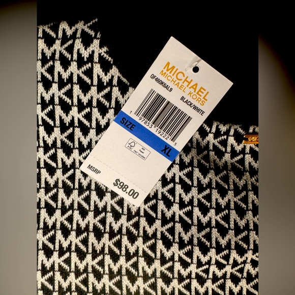 NWT Michael kors Women’s logo sweater Black Size XL - Picture 5 of 8